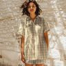 Double Gauze/Muslin Check| Poppy Fabrics – curry yellow/sage,  thumbnail number 6