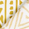 Canvas Decor Fabric Ethnic – mustard/white,  thumbnail number 4