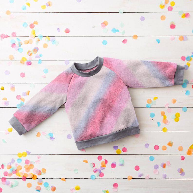 Faux Fur diagonal gradient – pink/mauve,  image number 6