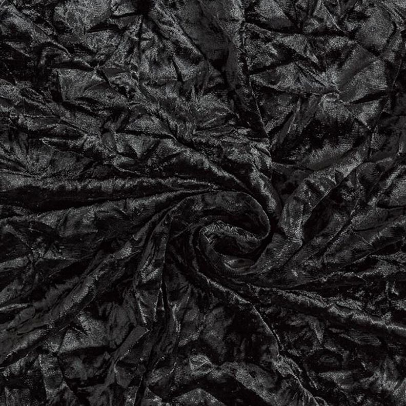 Crushed stretch velvet – black,  image number 3