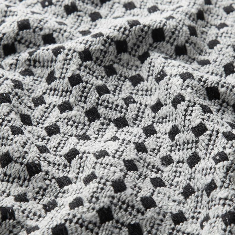Boxes Coating Fabric – white/black,  image number 2