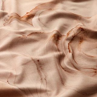 Cotton Jersey abstract lines – light brown, 