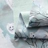 Softshell Arctic fox and barn owl Digital Print – pale mint,  thumbnail number 3