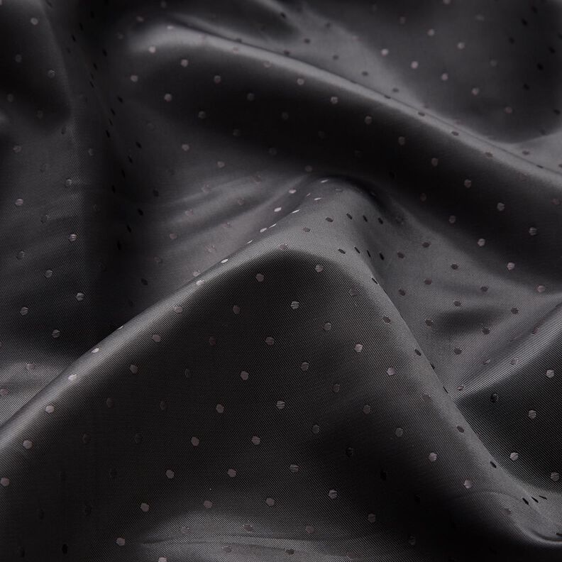 Lining Fabric Jacquard dots – midnight blue,  image number 2