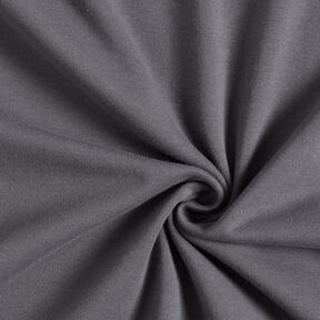 GOTS Cotton Ribbing | Tula – dark grey, 