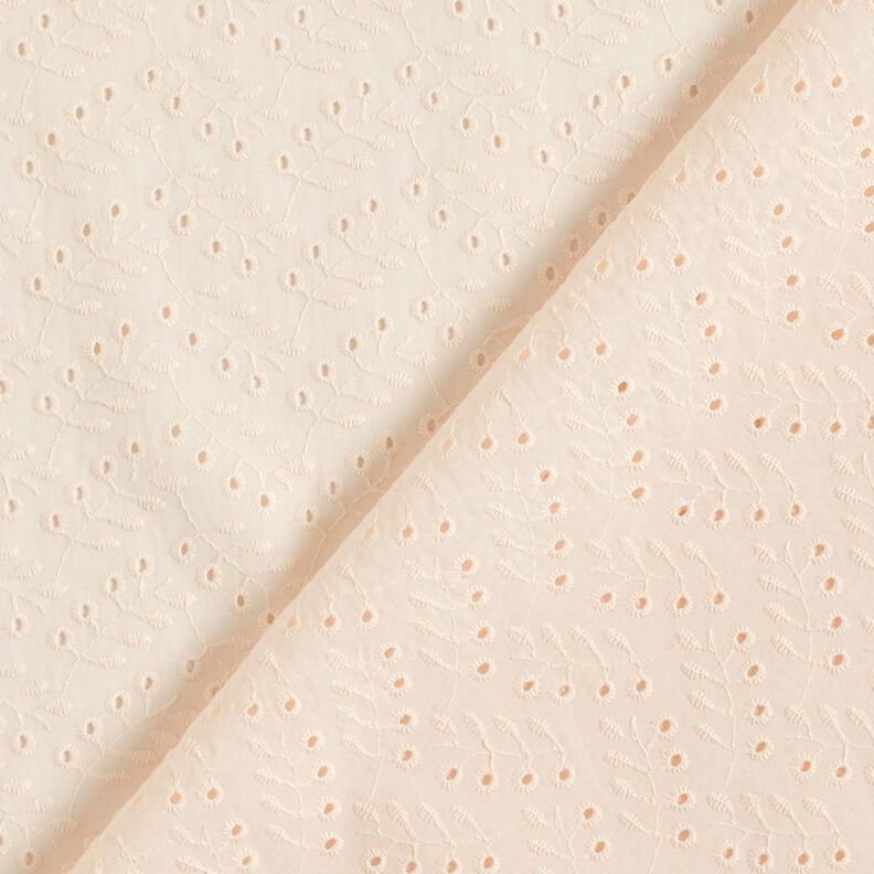 Batiste Broderie Anglaise Leafy Vines – cream,  image number 3