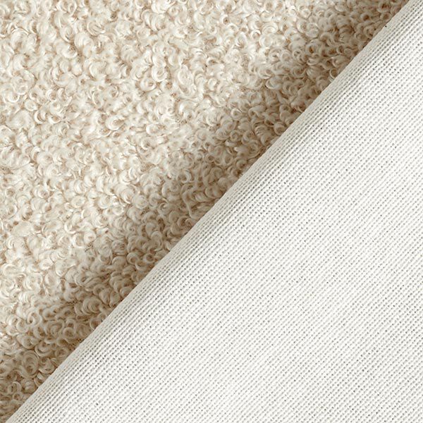 Upholstery Fabric Bouclé – light beige,  image number 3