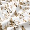 Cotton Poplin snow-covered fir trees – white/fawn,  thumbnail number 2
