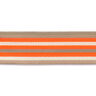 Neon Bag Strap Webbing [ 40 mm ] – neon orange/beige,  thumbnail number 3