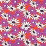 Satin expressive flowers – orange/red lilac,  thumbnail number 1
