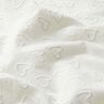 Batiste Embroidered Hearts | Poppy Fabrics – ivory,  thumbnail number 2
