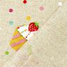 Decor Fabric Half Panama Colourful Muffins – natural,  thumbnail number 3