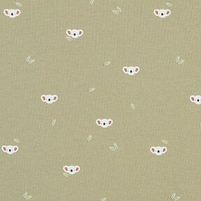 Cotton Jersey Koala Heads – pistachio, 