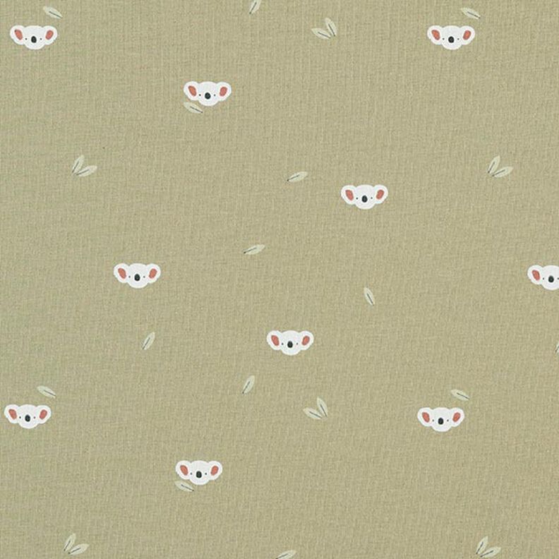 Cotton Jersey Koala Heads – pistachio,  image number 1