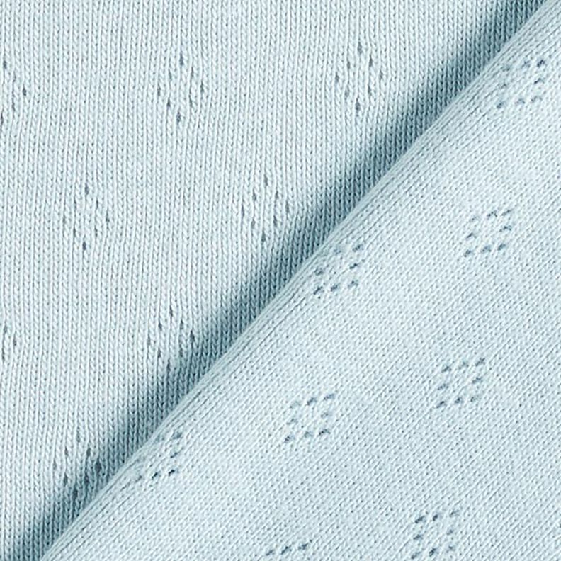Fine Jersey Knit with Openwork – light blue,  image number 3
