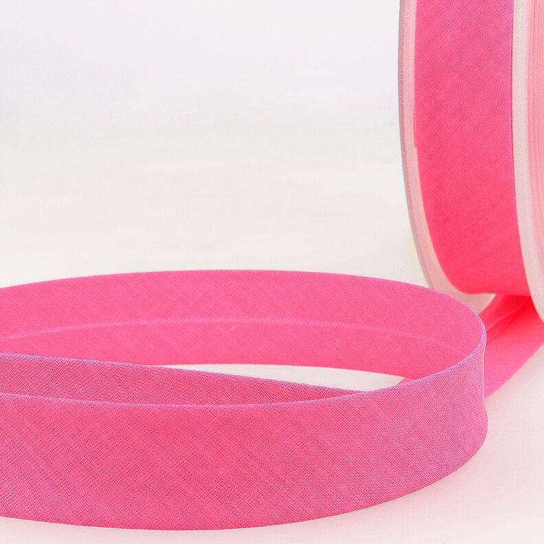 Bias binding Polycotton [20 mm] – neon pink,  image number 1