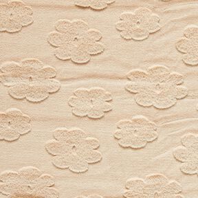3D Faux Fur Floral Pattern – natural,  3D Faux Fur Floral Pattern – natural,