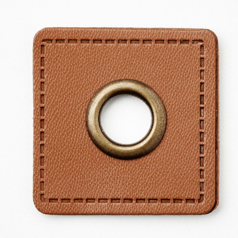 Eyelet patch [30 x 30 mm] – bronze/copper,  image number 1