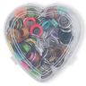 Eyelets with discs, in heart box [11 mm] | Prym – red,  thumbnail number 2