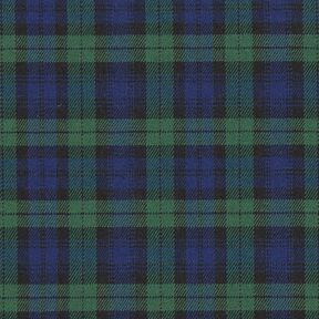 Stretch Tartan – navy blue/green, 