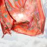 Beachwear Panel Pareo Summer Flowers – orange/yellow olive,  thumbnail number 2