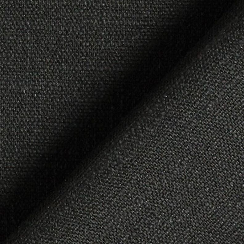 Linen fabric Stretch  – black,  image number 2