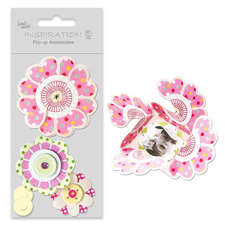 Flower Power Pop-Up Craft Set  – pink,  image number 1