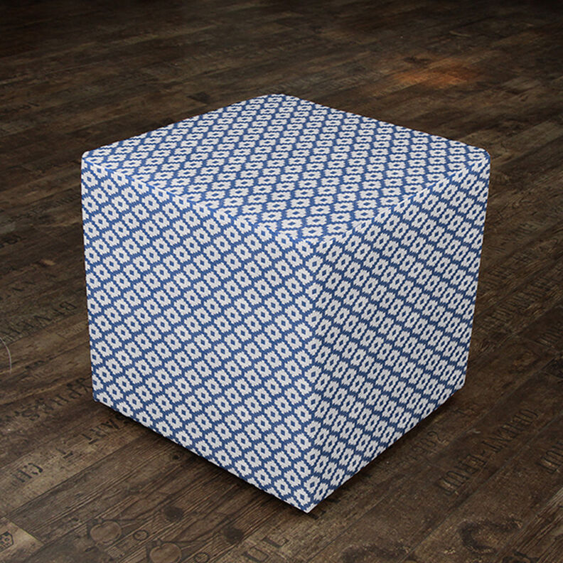 Outdoor fabric jacquard rhombus – blue,  image number 8