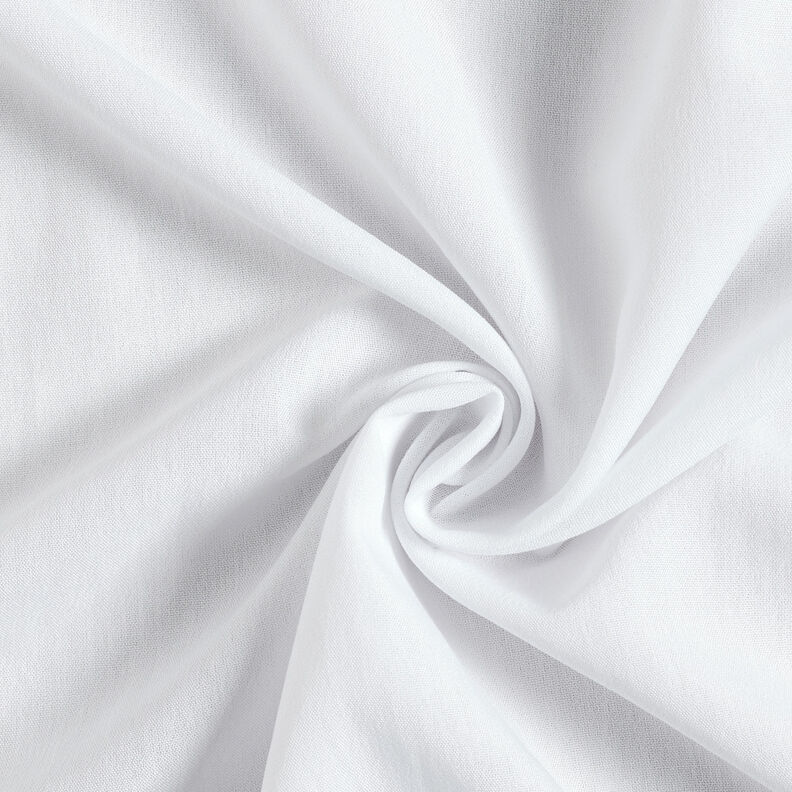 Plain-coloured plain weave viscose blend – white,  image number 1