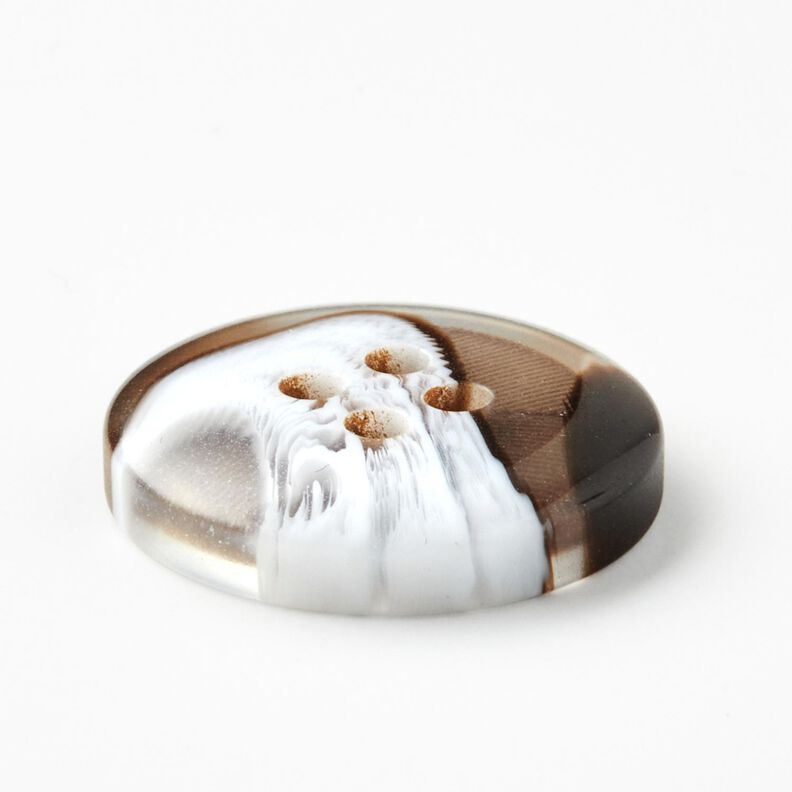 4-hole button horn look [Ø 20 mm] – mocca,  image number 3