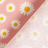 Decor Fabric Half Panama small daisies – salmon/white,  thumbnail number 4