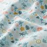 Organic Cotton Poplin palm world – baby blue/pale mint,  thumbnail number 2