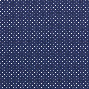 Cotton Poplin Little Dots – navy blue/white, 