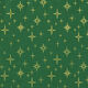 Cotton Poplin Sparkling Stars – green/gold,  thumbnail number 1