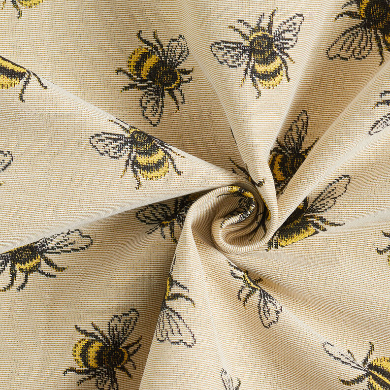 Decor Fabric Tapestry Fabric swarm of bees – light beige/yellow,  image number 4