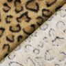 Super soft faux fur leopard print – antique gold/black,  thumbnail number 4