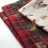 Decor Fabric Half Panama Chickens – natural/terracotta,  thumbnail number 5