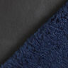 Seconds Plain Imitation Leather with Faux Fur Reverse – black/navy blue,  thumbnail number 1