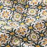Cotton Cretonne Tile Print – fir green/curry yellow,  thumbnail number 2