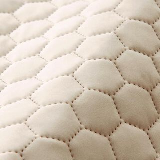 Upholstery Fabric Velvet Honeycomb Quilt – sand, 