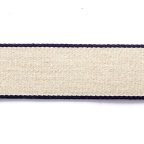 Belt Webbing [ 3,5 cm ] – navy blue/beige, 