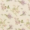 Decor Fabric Half Panama Bouquet of Flowers &ndash; natural/mauve,  thumbnail number 1
