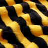 Faux fur, bee stripes – black/yellow,  thumbnail number 2