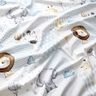 Decor Fabric Cotton Twill Baby jungle animals Digital Print – white/light blue,  thumbnail number 2