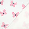 Brushed Sweatshirt Fabric Big Butterflies | Poppy Fabrics – ivory/pink,  thumbnail number 4