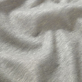 Shimmer melange linen jersey – elephant grey/silver, 