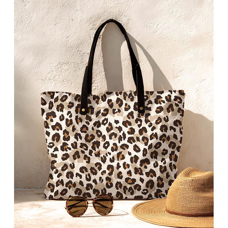 Canvas Linen Look Animal Skin – natural,  image number 5