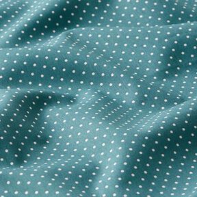 Cotton Poplin Little Dots – petrol/white, 