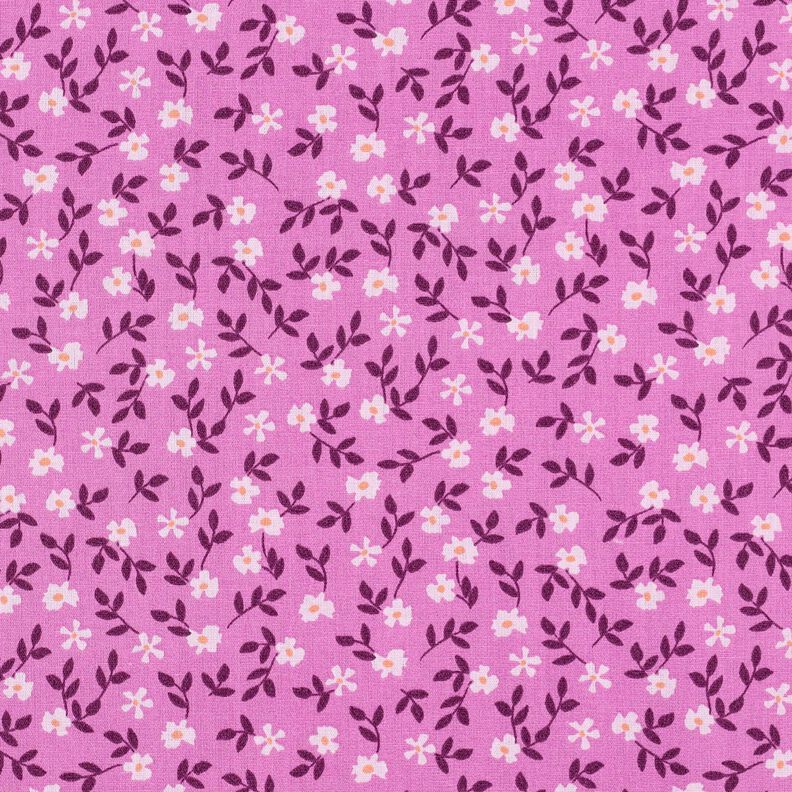 GOTS Cotton Poplin Ditsy Flowers | Poppy Fabrics – pink/white, image number 1