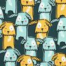 Cotton Jersey floppy-eared dogs | Poppy Fabrics – dark green,  thumbnail number 1